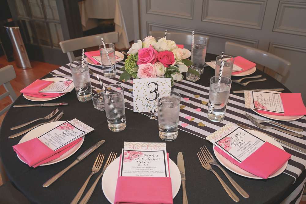 Sophisticated Kate Spade Inspired Bridal Shower - Bridal Shower Ideas