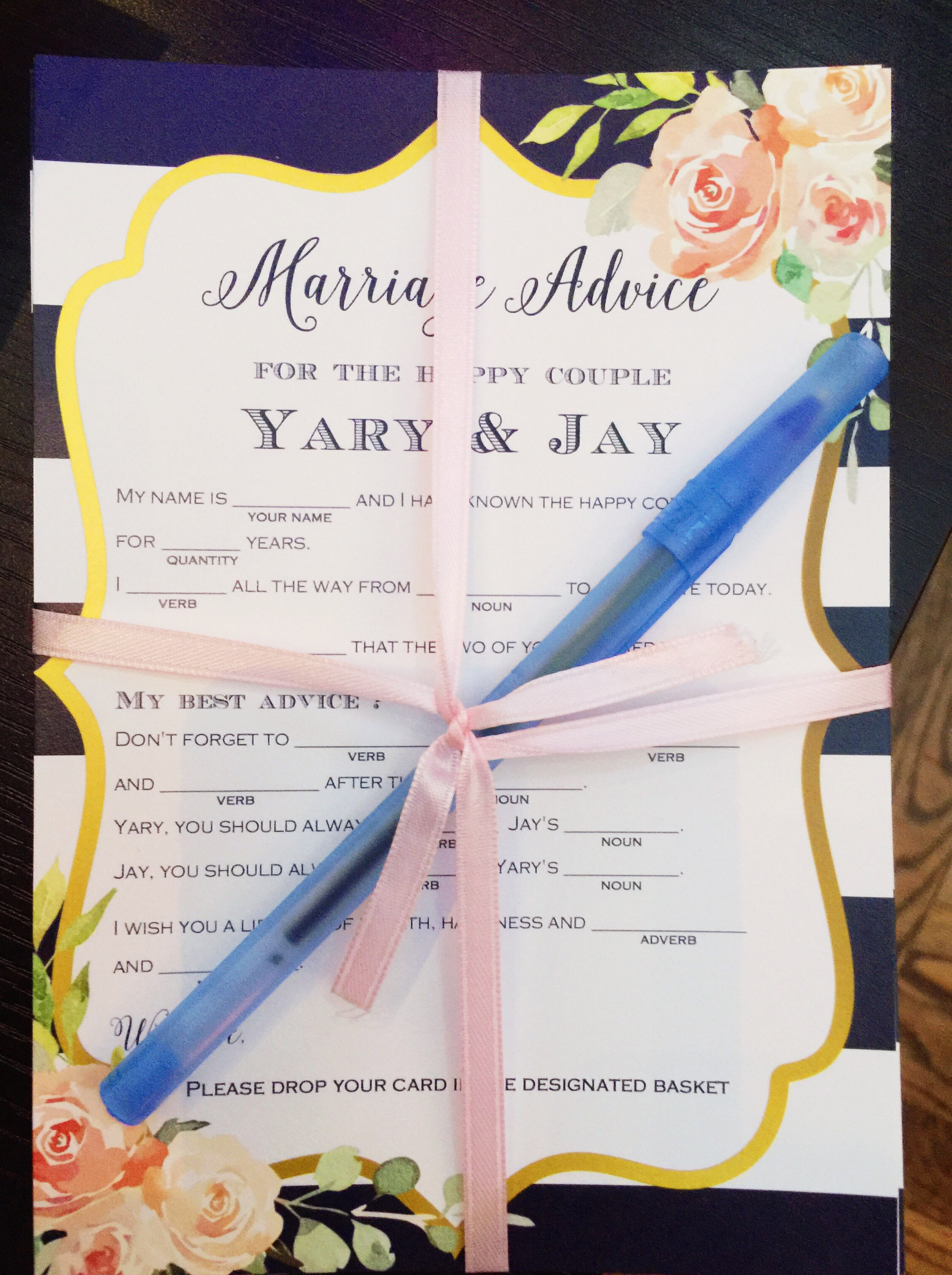 Pretty in Navy and Gold Floral Bridal Shower Bridal Shower Ideas Themes