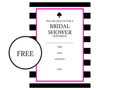 free kate spade bridal shower invitations