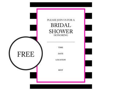 free kate spade bridal shower invitations