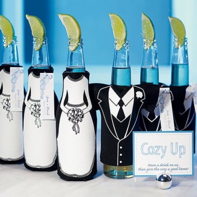 Tuxedo and Wedding Gown Bottle Sleeve