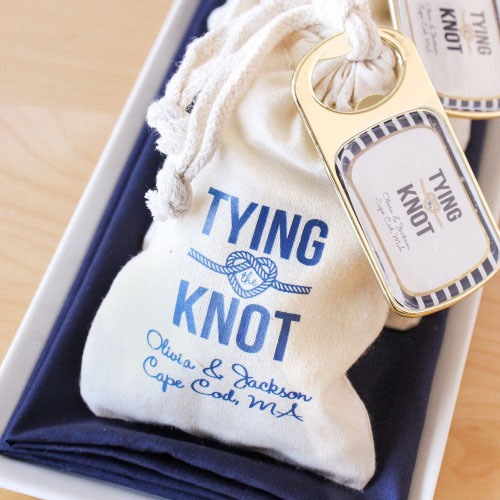 tying the know bridal shower favors