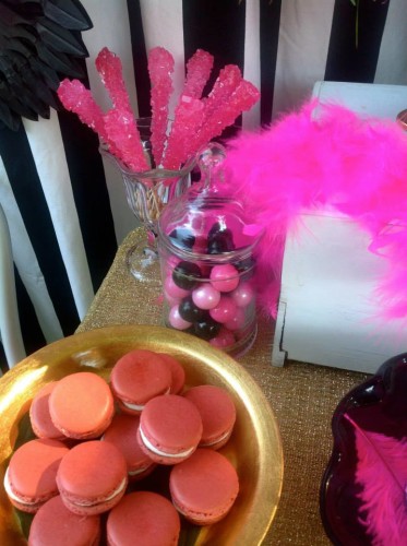 Chic Flamingo bridal shower food and sweets