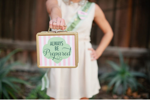 Girl Scout Bridal Shower always be prepared box
