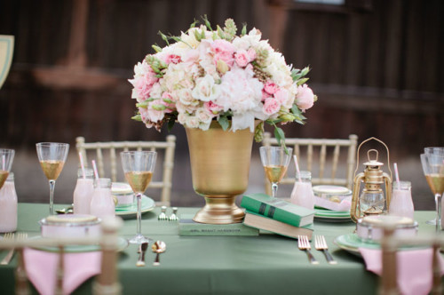 Girl Scout Bridal Shower table setting