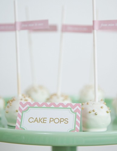 Pink, Mint and Gold Bridal Shower ideas