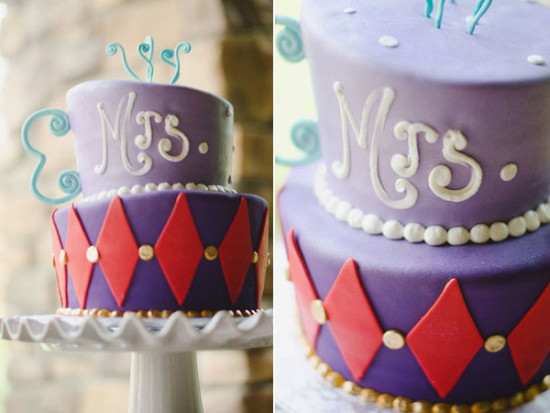 Alice in Wonderland Tea Party Bridal Shower cake