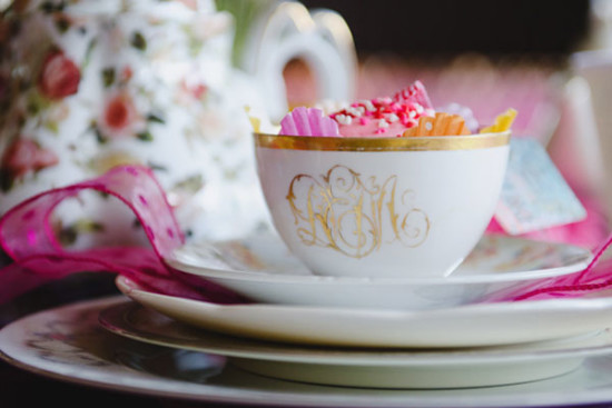 Alice in Wonderland Tea Party Bridal Shower tea cups
