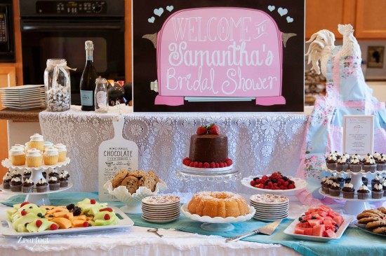 Cooking Themed Bridal Shower decoration ideas