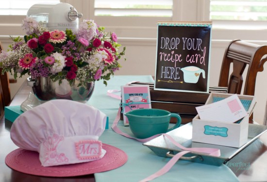 Cooking Themed Bridal Shower, drop your recipe here sign