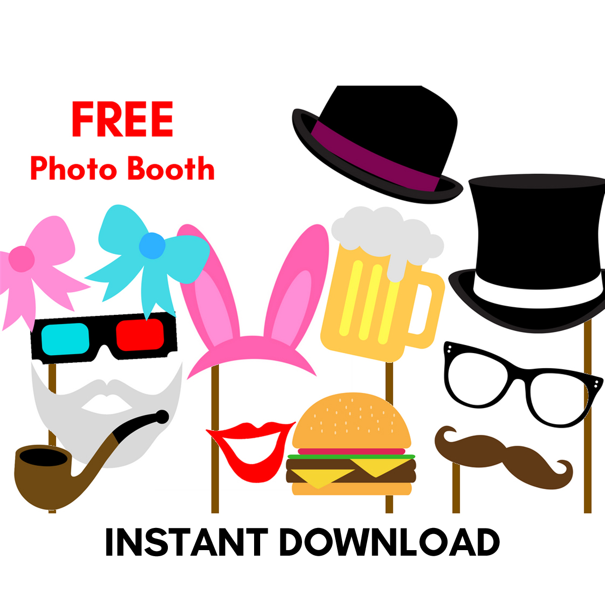 Free-Printable-party-Photobooth-Props-Any-Occasion - Bridal Shower ...