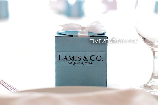 Tiffany Inspired Bridal Shower favor boxes
