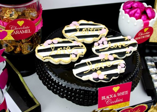 modern-black-and-white-striped-bridal-shower-cookies-love
