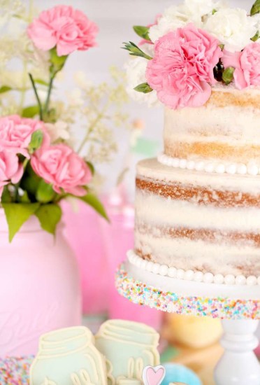 country-chic-bridal-shower-cake naked cake