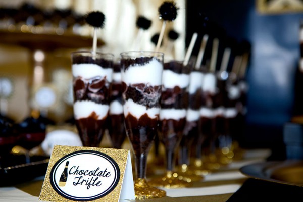 Gold-And-Black-Bridal-Shower-Chocolate-Trifles