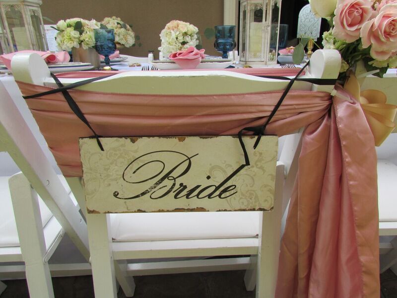 ElegantFloralOutdoorBridalShowerBrideChair Bridal Shower Ideas Themes