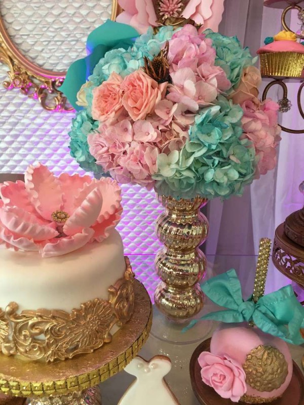 Pretty-In-Pastel-Bridal-Shower-Flower-Cake