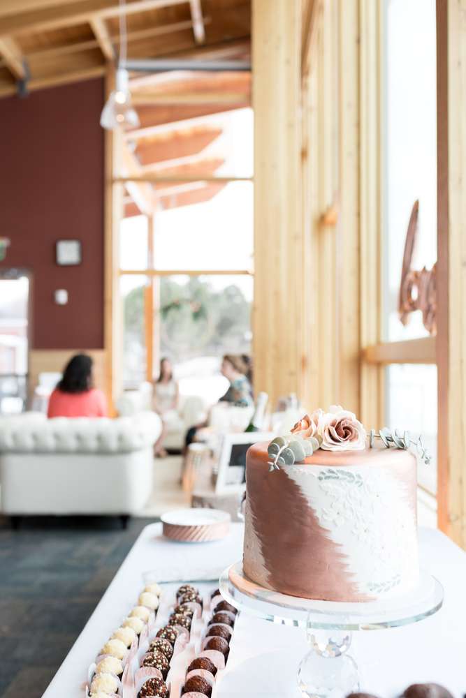 Rose Gold And Eucalyptus Bridal Shower Bridal Shower Ideas Themes