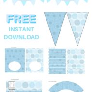 free something old new borrowed bridal shower party printable
