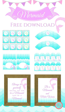 free party printable instant download