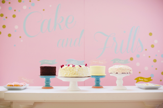 cake and frills backdrop